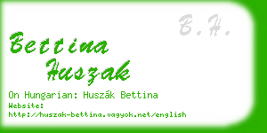 bettina huszak business card